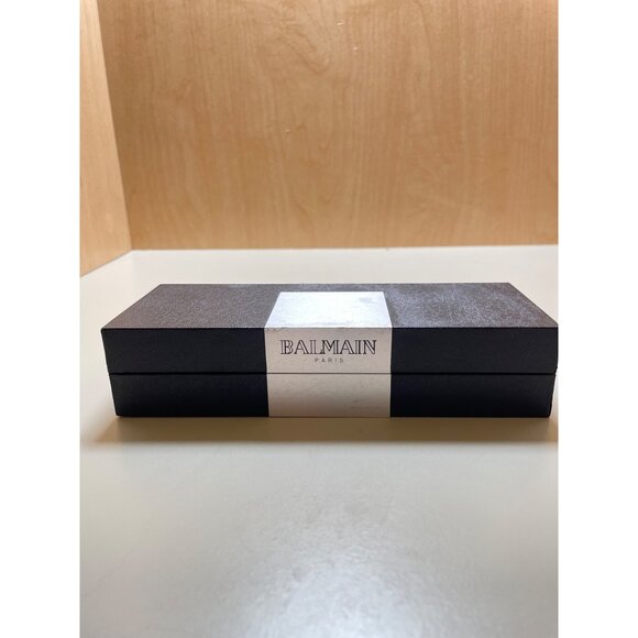 Balmain Paris Chrome Pen & Pencil Set In Black Gift Box - Picture 7 of 11